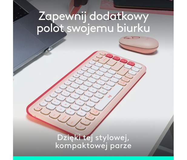 Logitech POP ICON Combo różowa - 1276188 - zdjęcie 7
